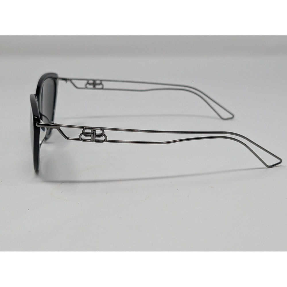 Balenciaga BB0052S Cat Eye Sunglasses Black BB Logo Made in Italy Vacation - Picture 4 of 13
